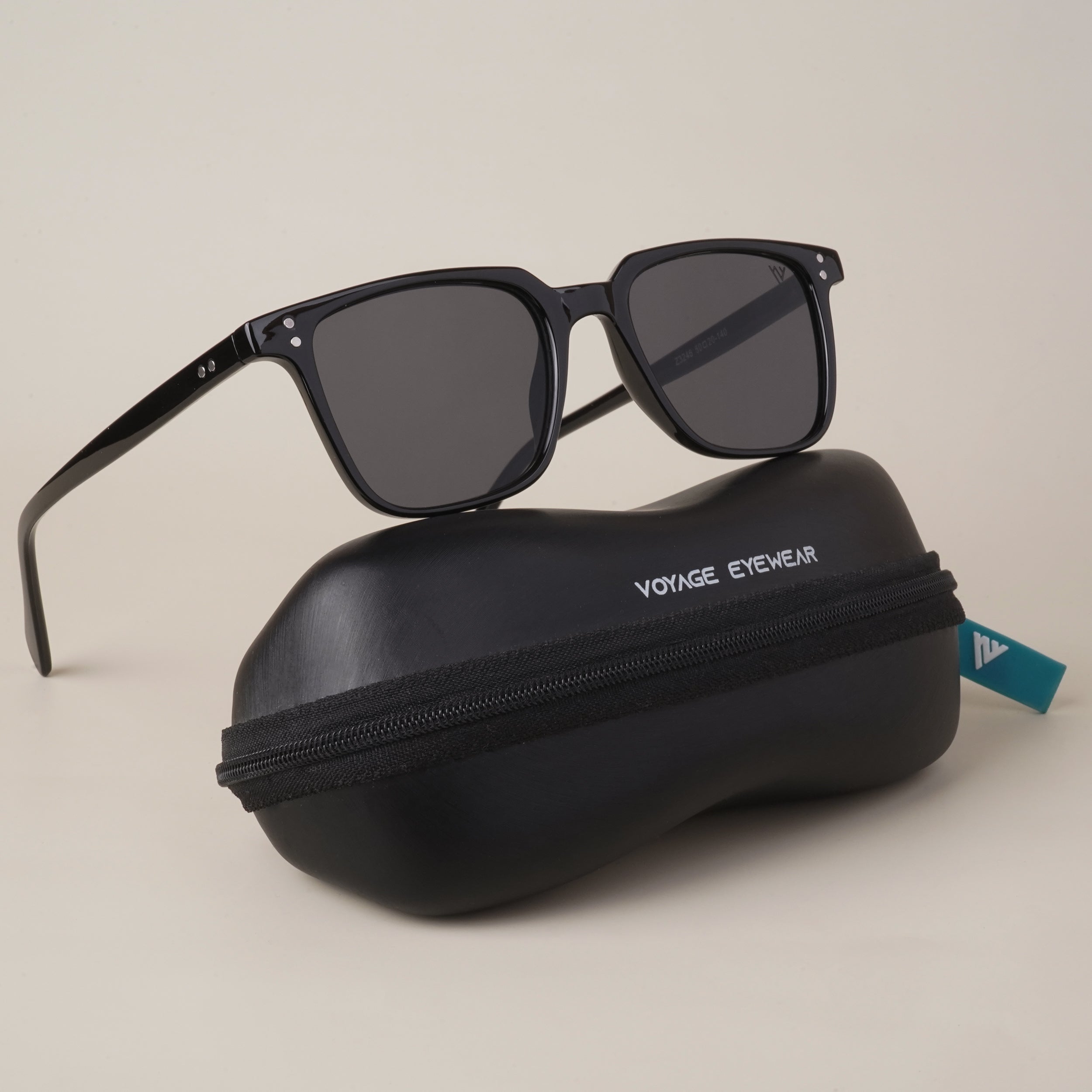 Voyage Black Wayfarer Sunglasses for Men & Women - MG4125